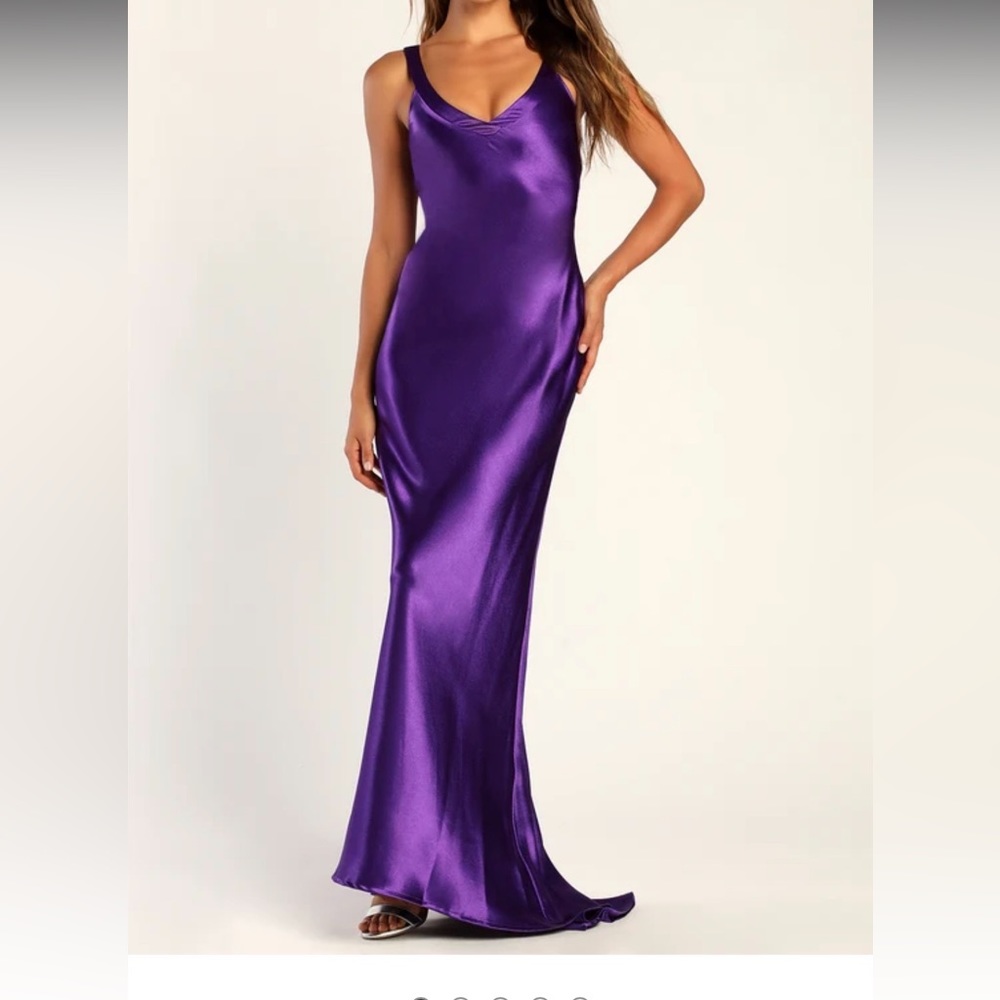 Purple formal dress